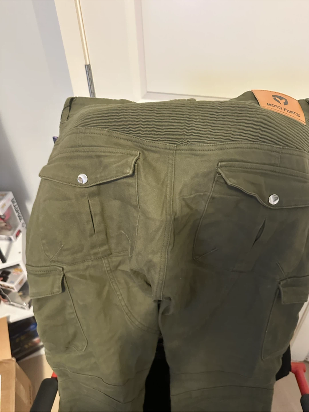 Moto Pants Cargo Pants - Olive XL/34 - photo 2