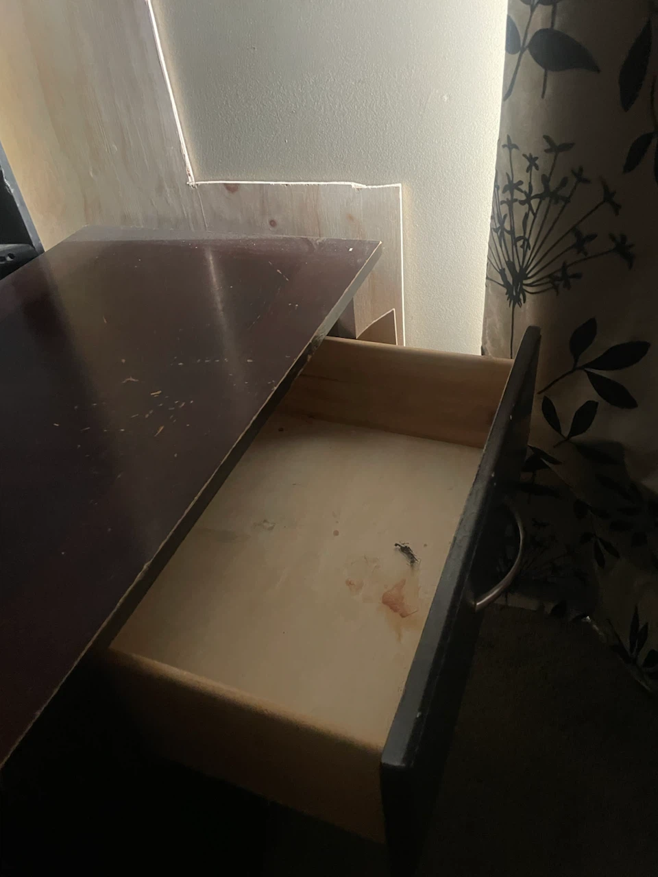 Dark Brown Bedside Table - photo 2