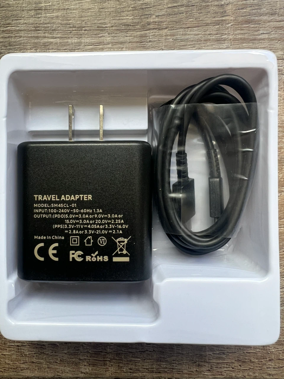 USB-C Fast Charger 45W PD with Cable