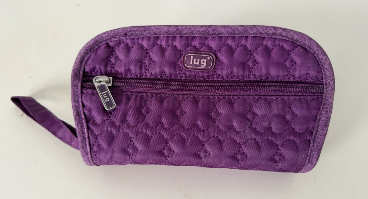 Lug Purple Quilted Cosmetic/Jewellery Travel Case