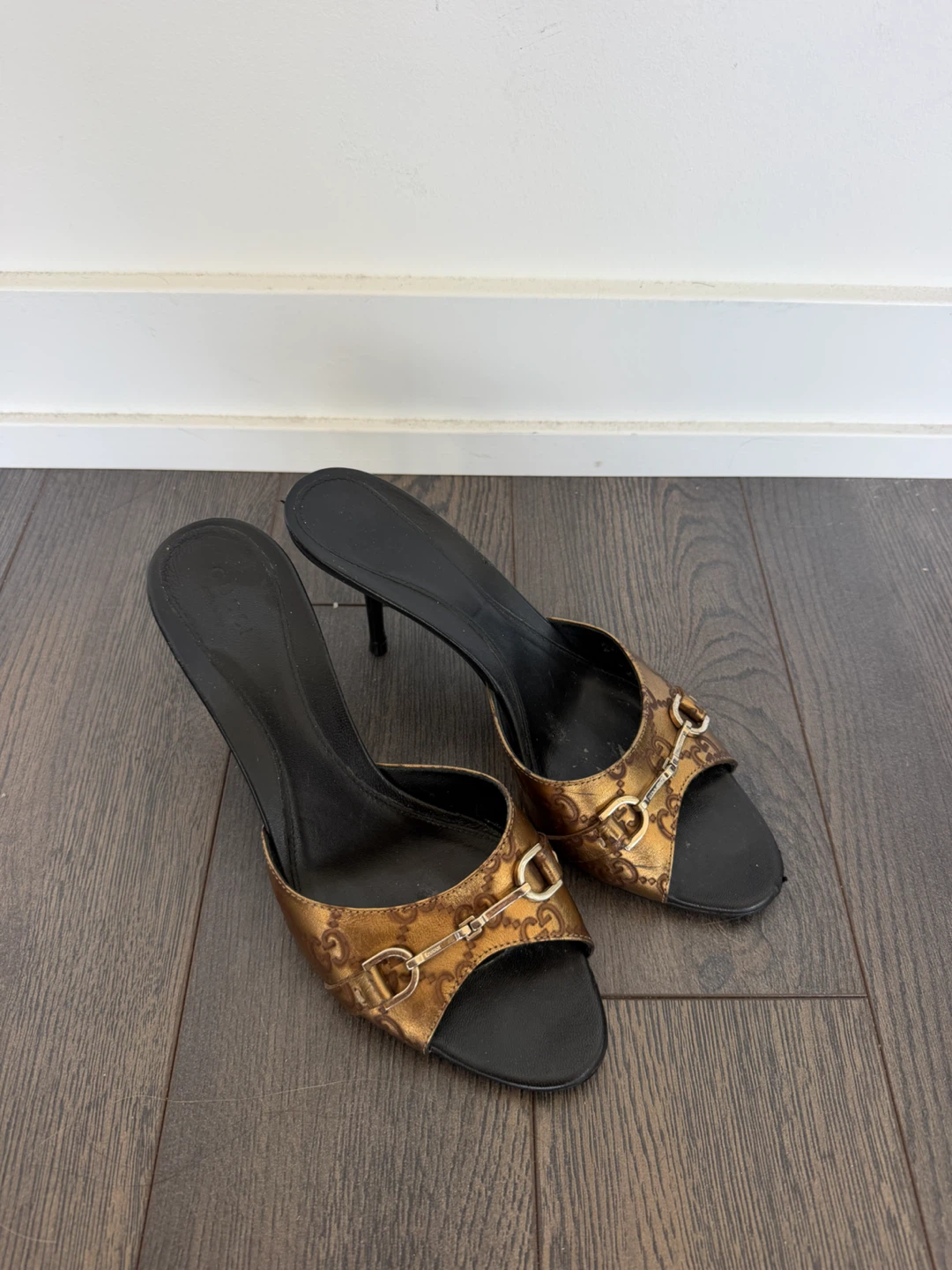 authentic Gucci Horsebit Mules Size 38