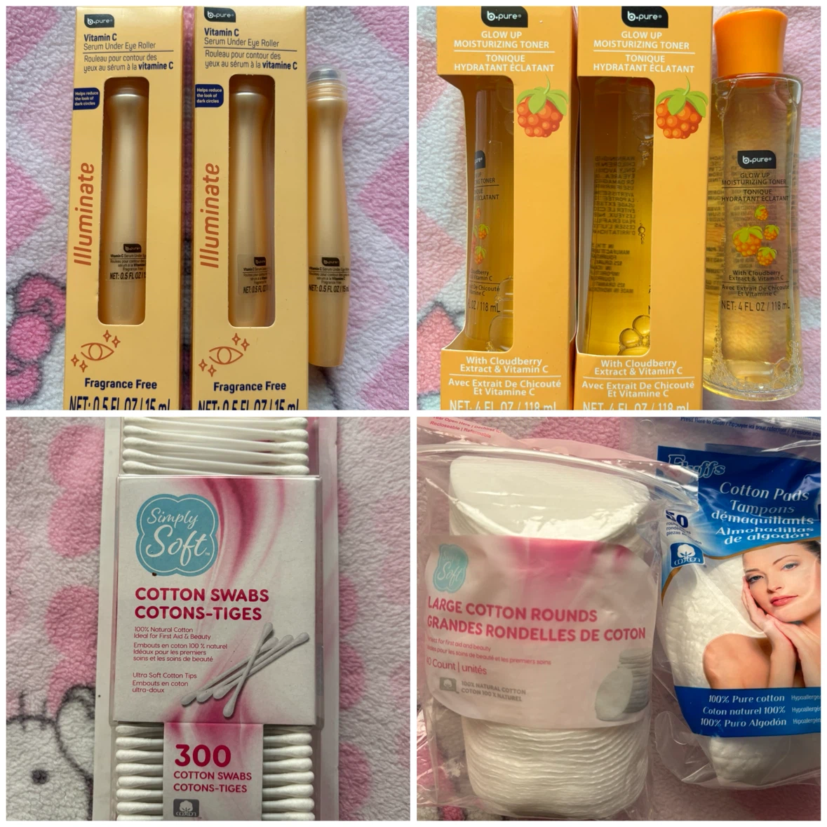 Beauty Bundle - Eye Rollers/Toners/Swabs/Cotton Pads