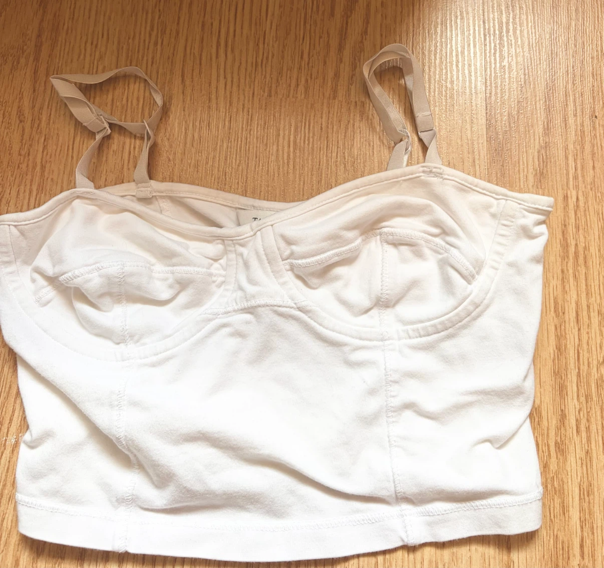 Aritzia Talula White Corset Bustier Cami Top