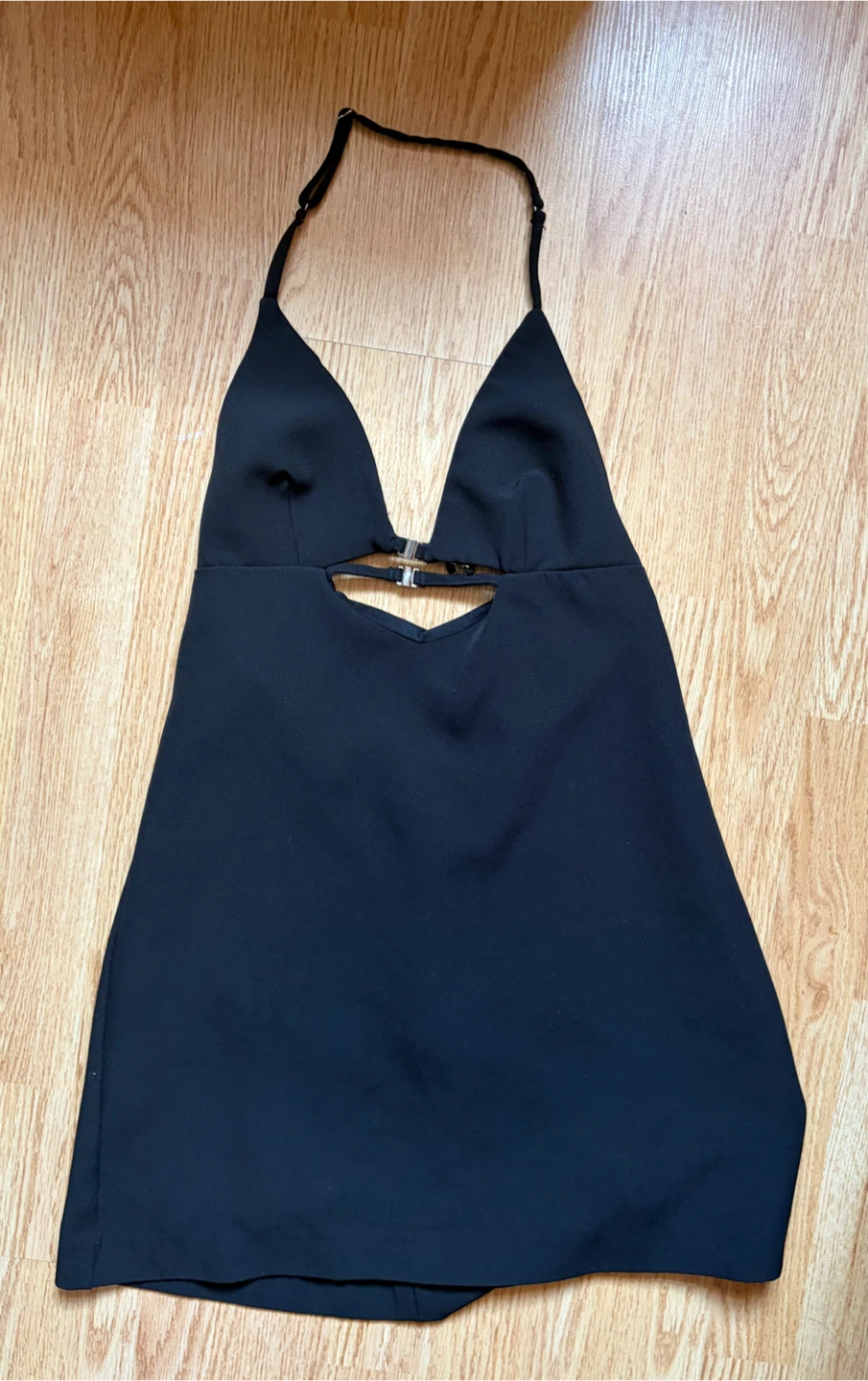 Zara Black Halter Mini Dress - size small