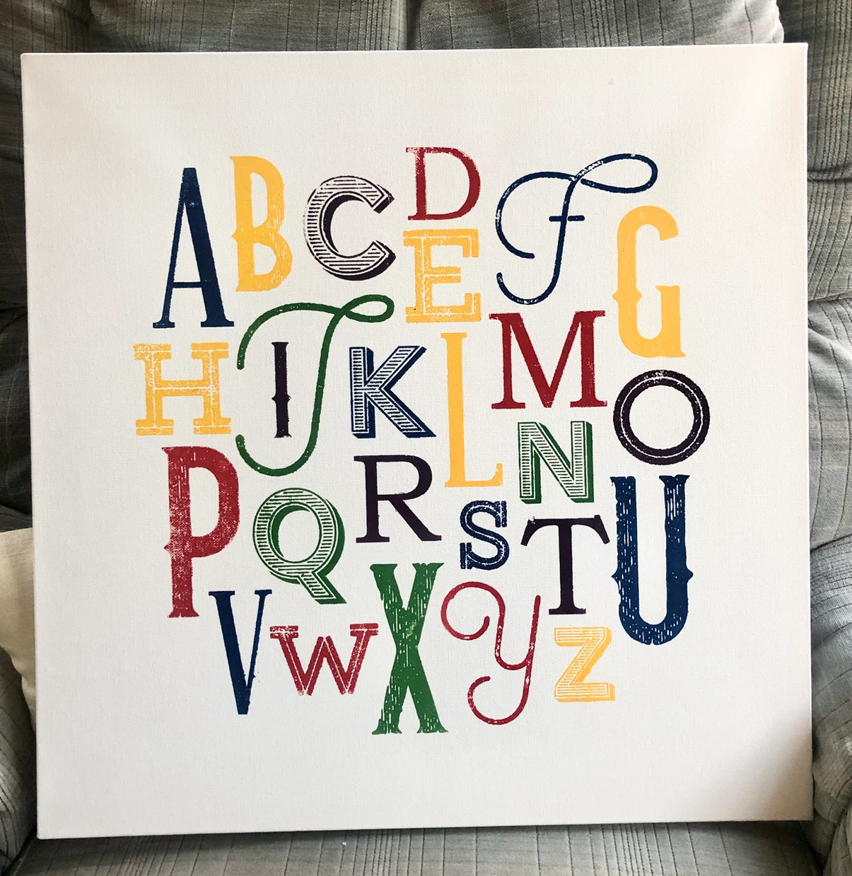 Alphabet Canvas Print