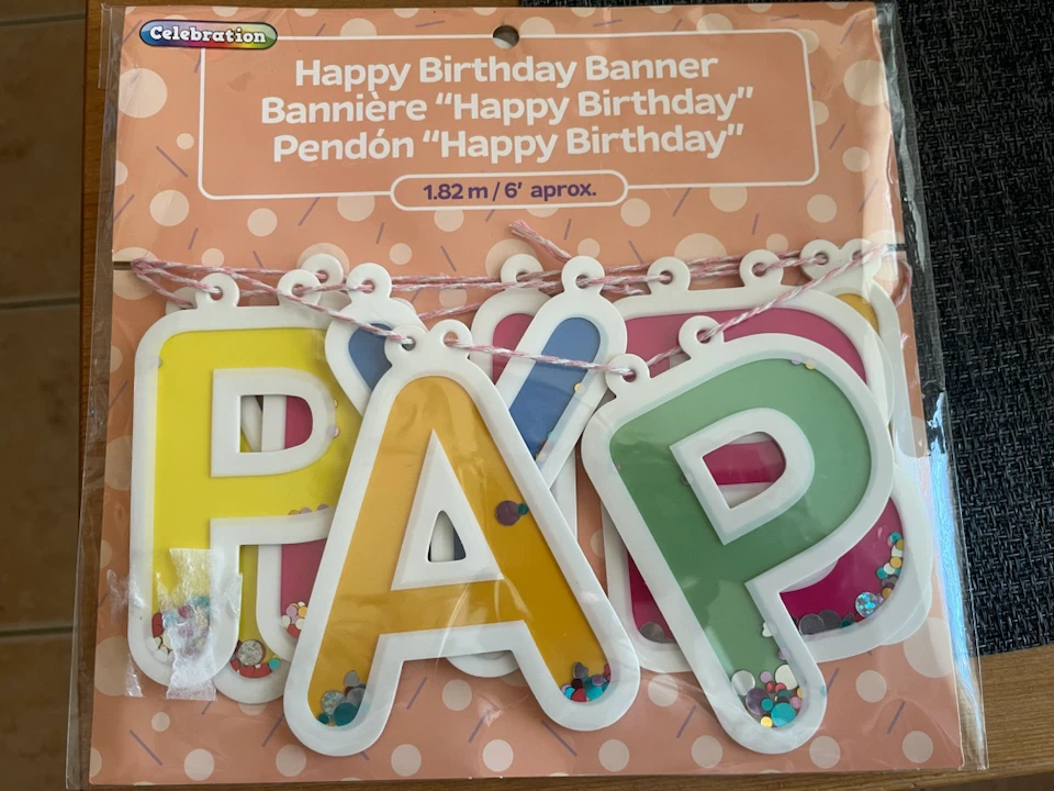 Celebration Happy Birthday Banner 1.82m