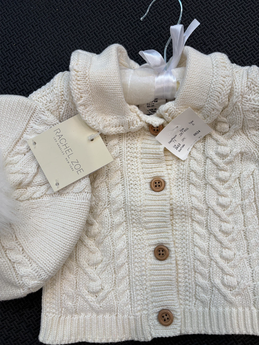Rachel Zoe Baby Cardigan and Hat Set - photo 2