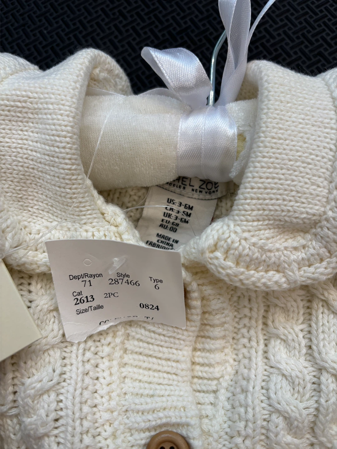 Rachel Zoe Baby Cardigan and Hat Set - photo 3