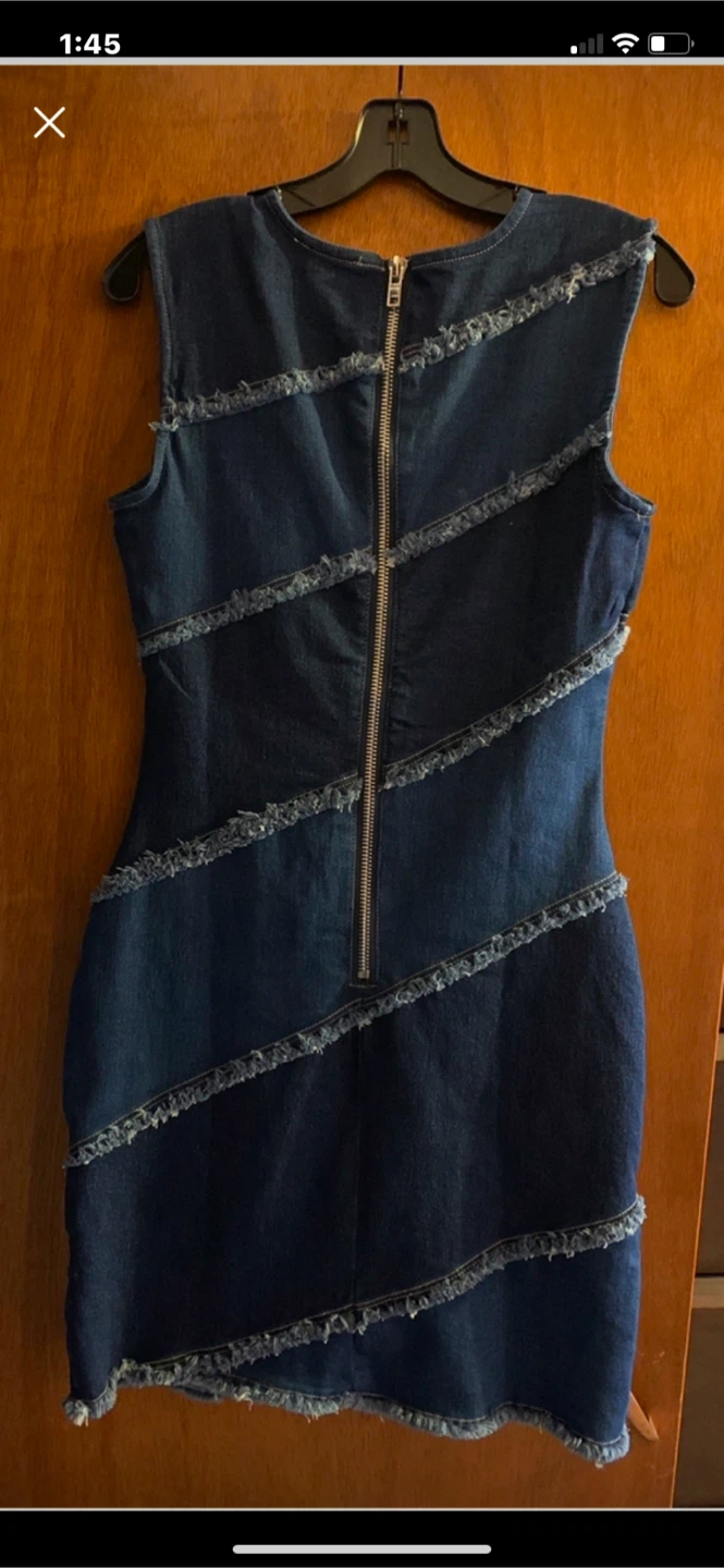 Denim Two Tone Dress - photo 2
