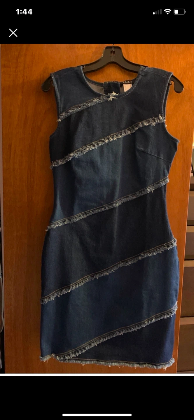 Denim Two Tone Dress - photo 3