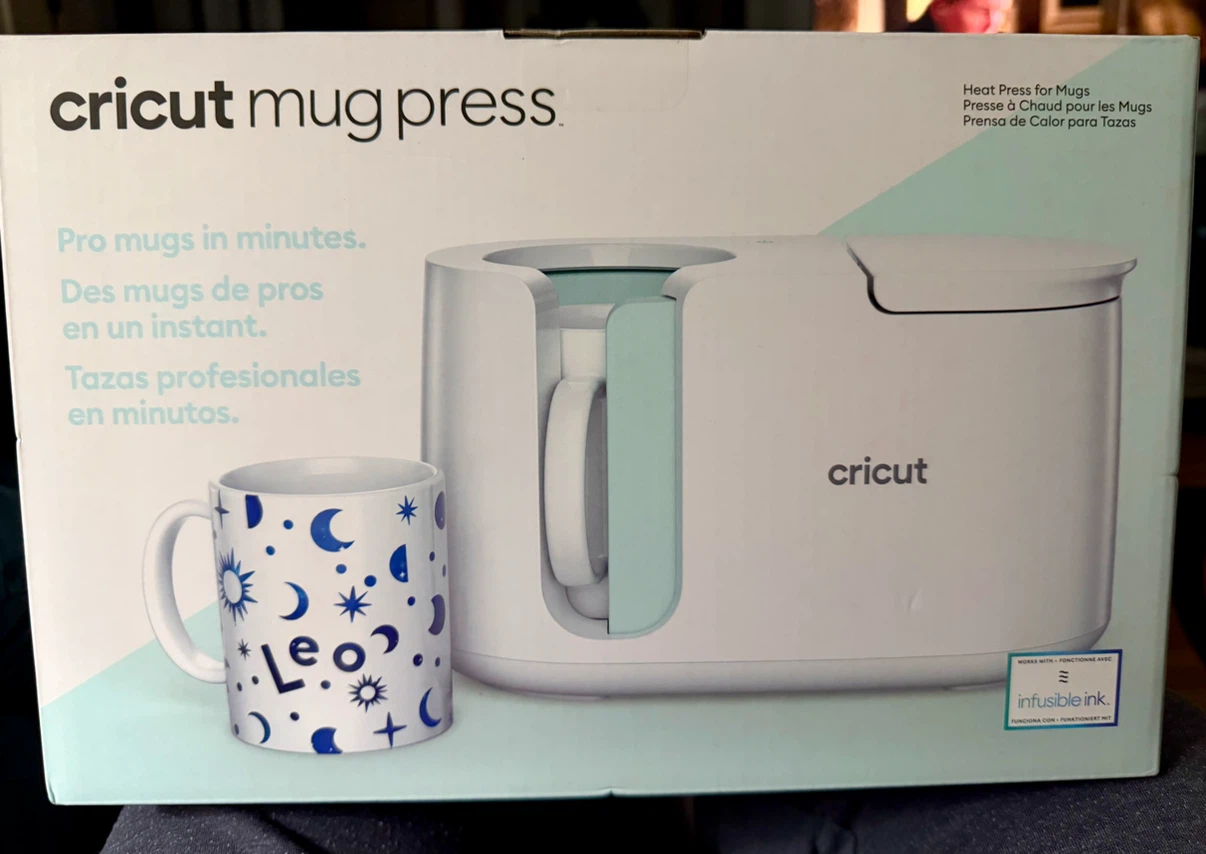 Cricut Mug Press and Four Mugs