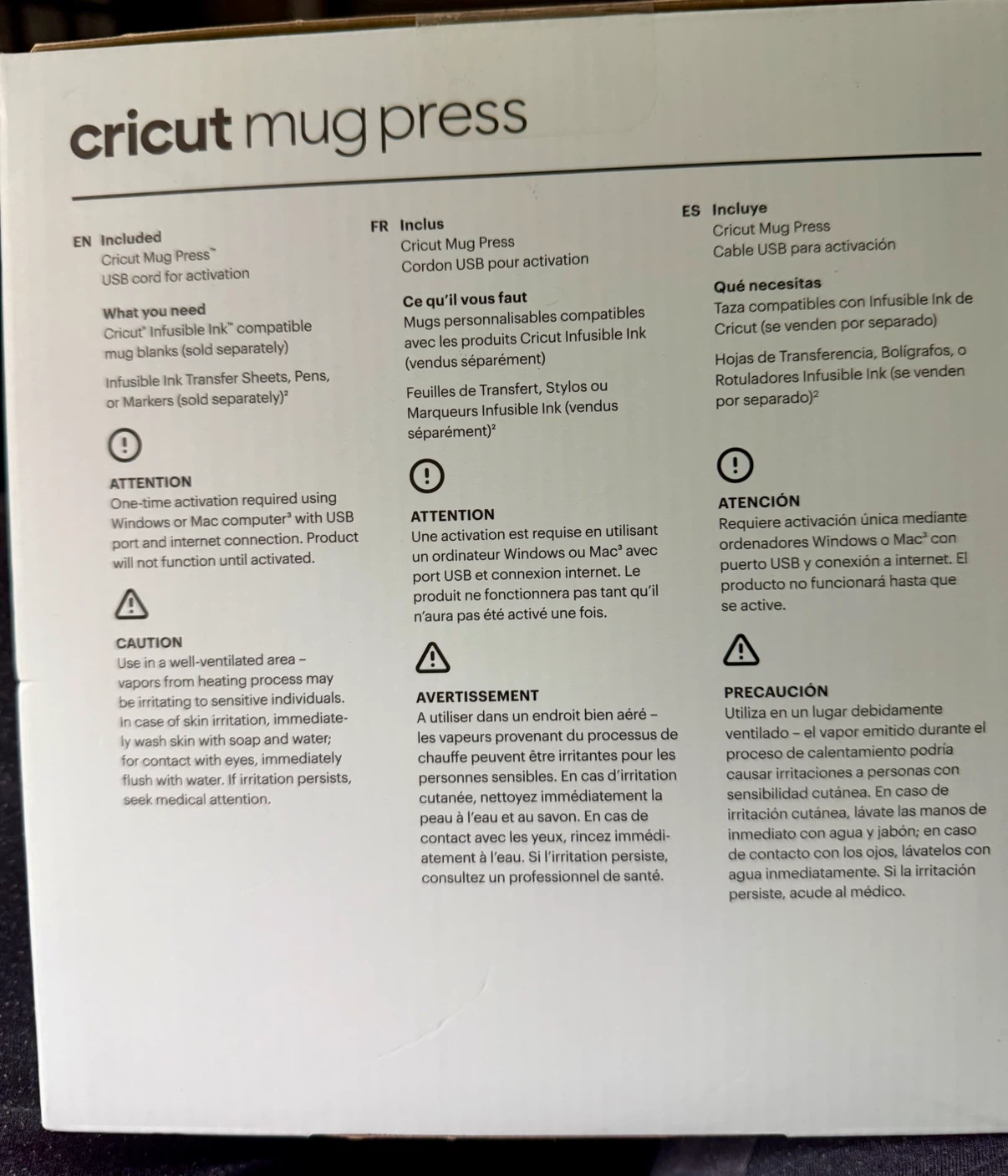 Cricut Mug Press and Four Mugs - photo 3