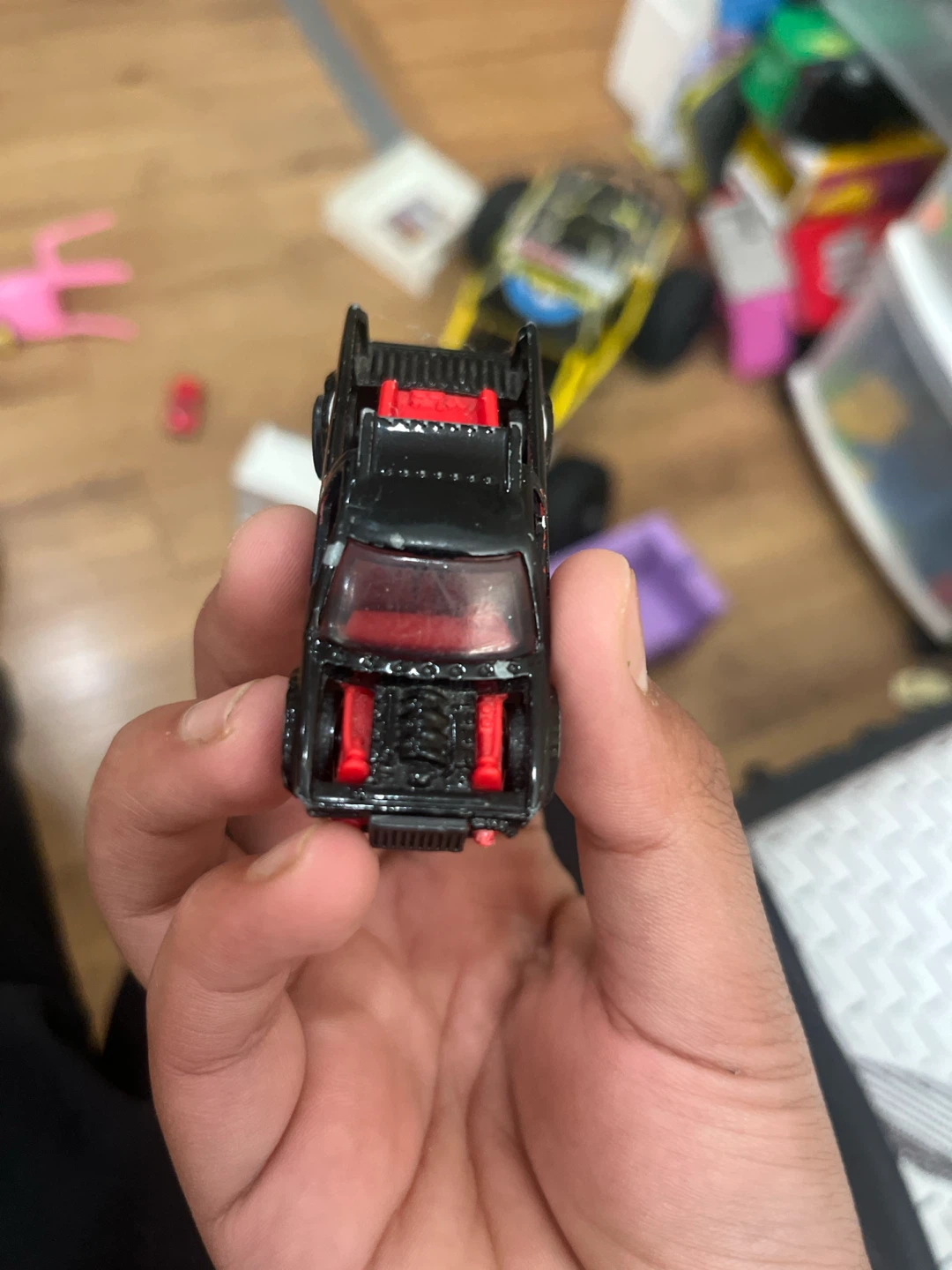 Black Toy Race Car