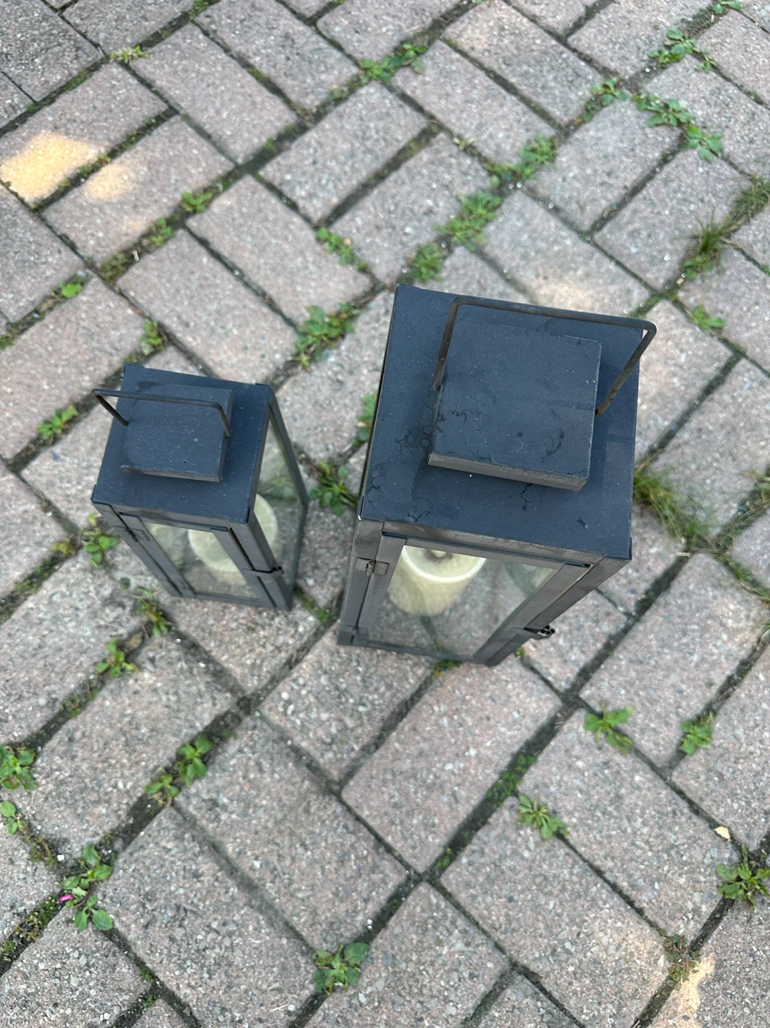Set of 2 Black Metal Lanterns - photo 4
