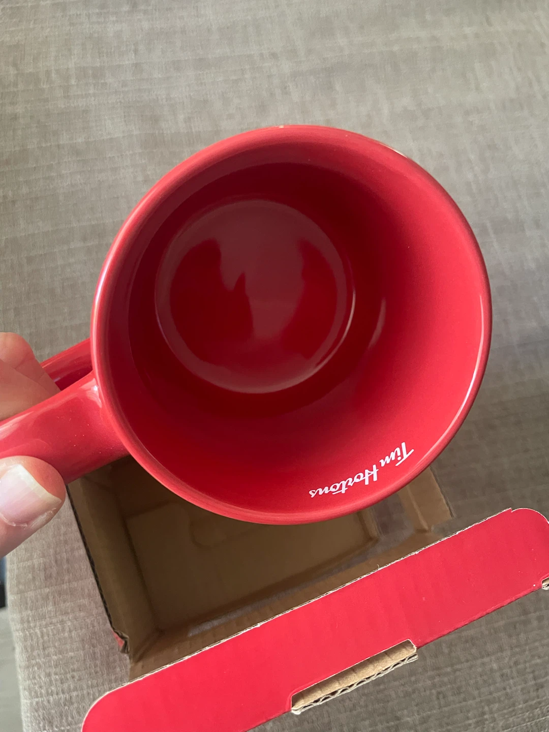NEW! Tim Hortons Red Snowflake Ceramic Mug - photo 3