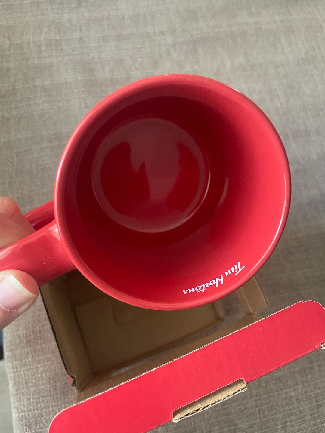 NEW! Tim Hortons Red Snowflake Ceramic Mug - photo 3