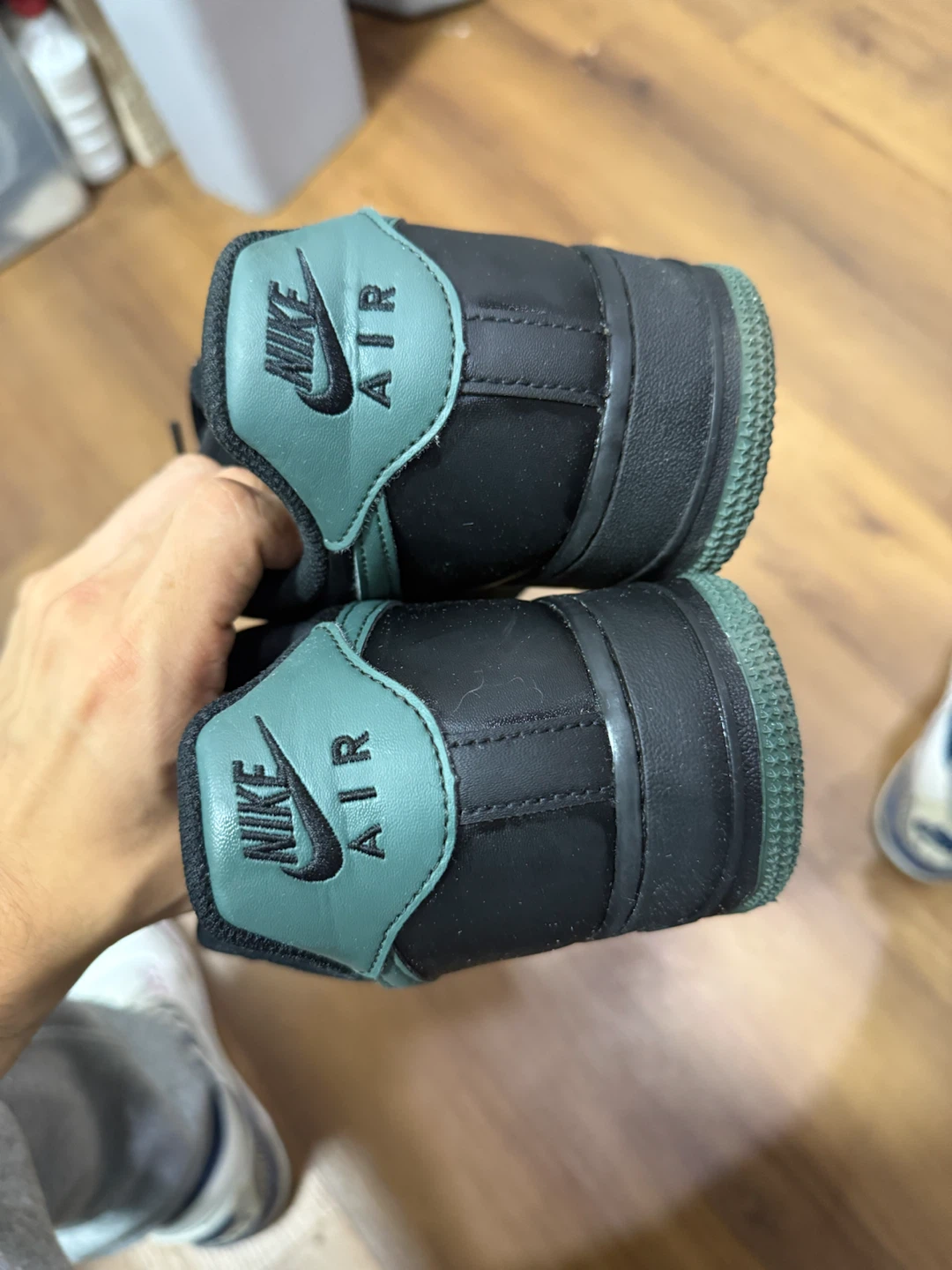 Size 10 - Nike Air Force 1 Low '07 Black Vintage Green - photo 5
