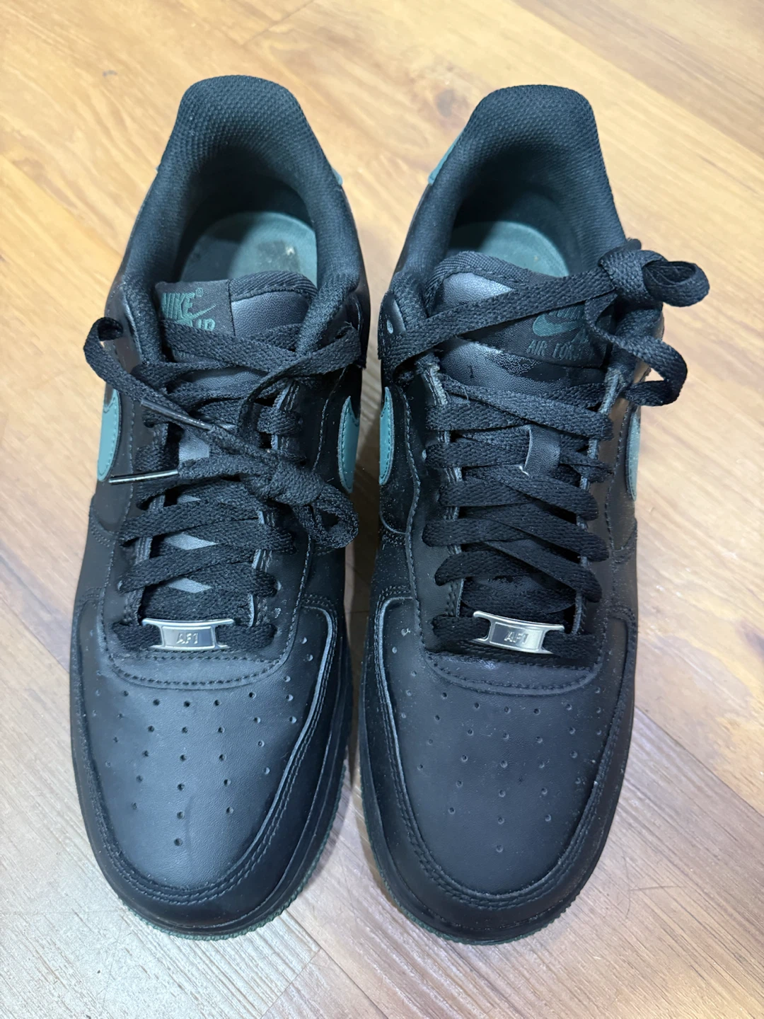 Size 10 - Nike Air Force 1 Low '07 Black Vintage Green - photo 4