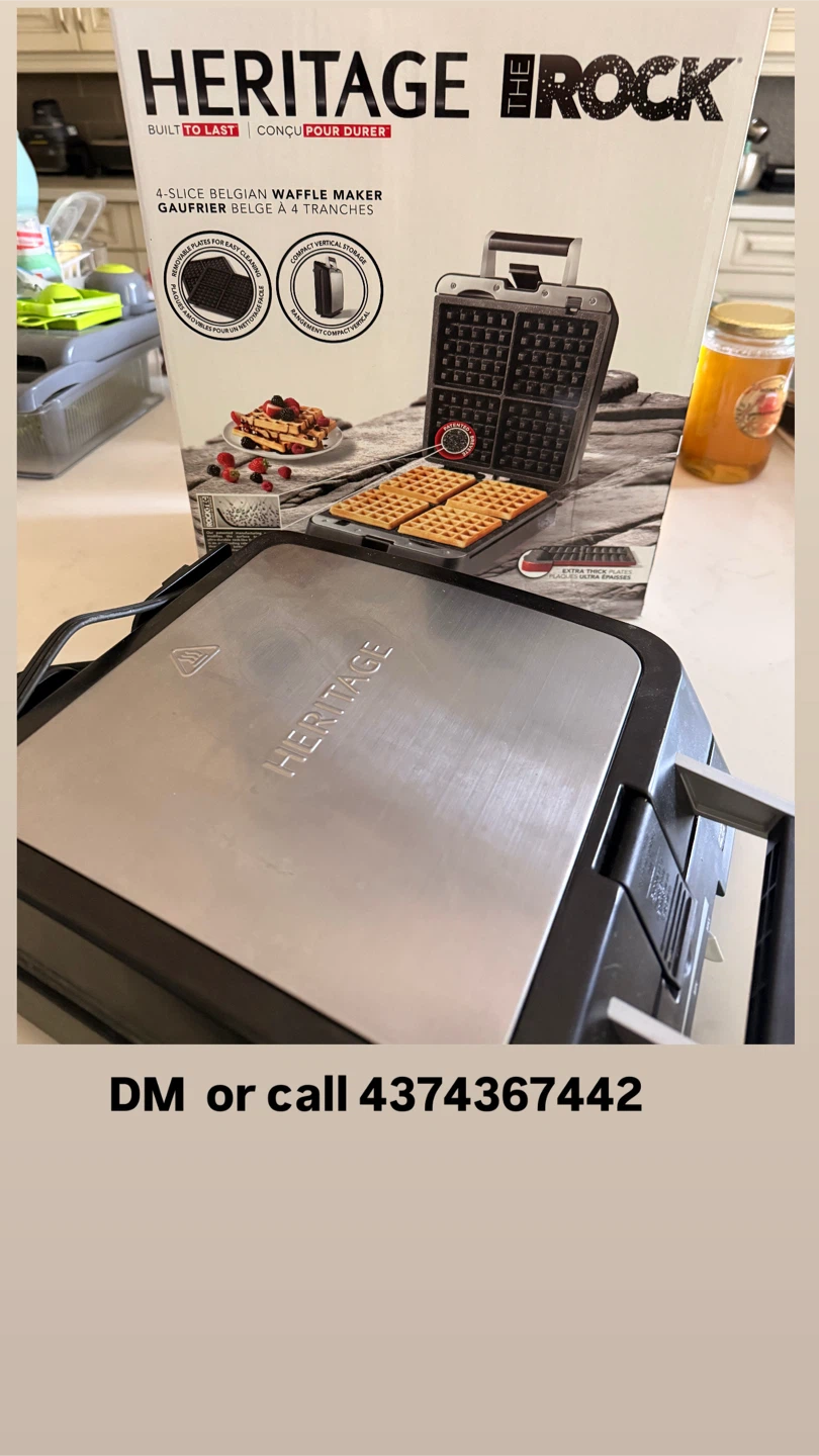 Heritage 4-Slice Belgian Waffle Maker - photo 2