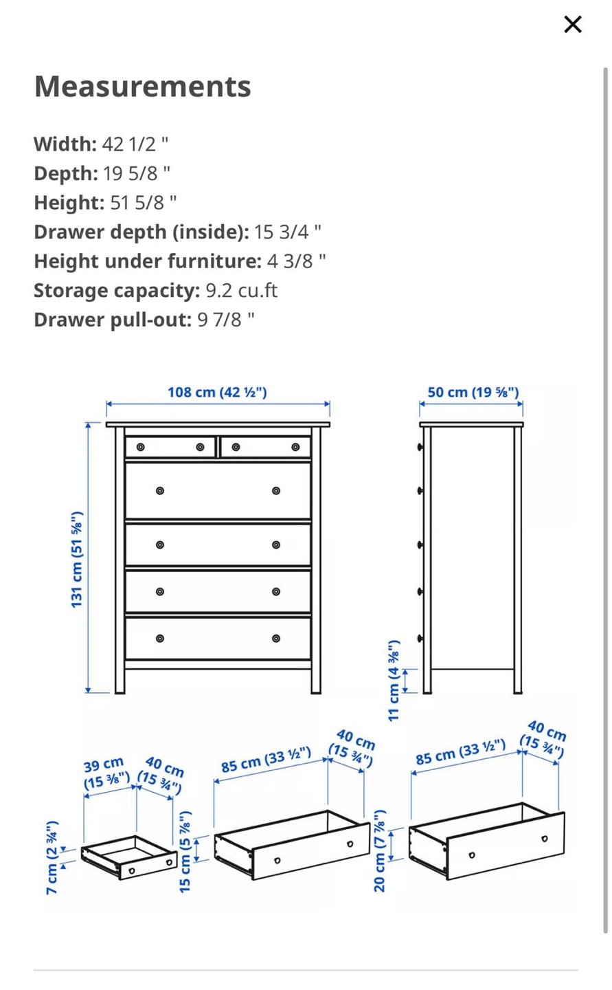 Hemsew chester draw from ikea - photo 3