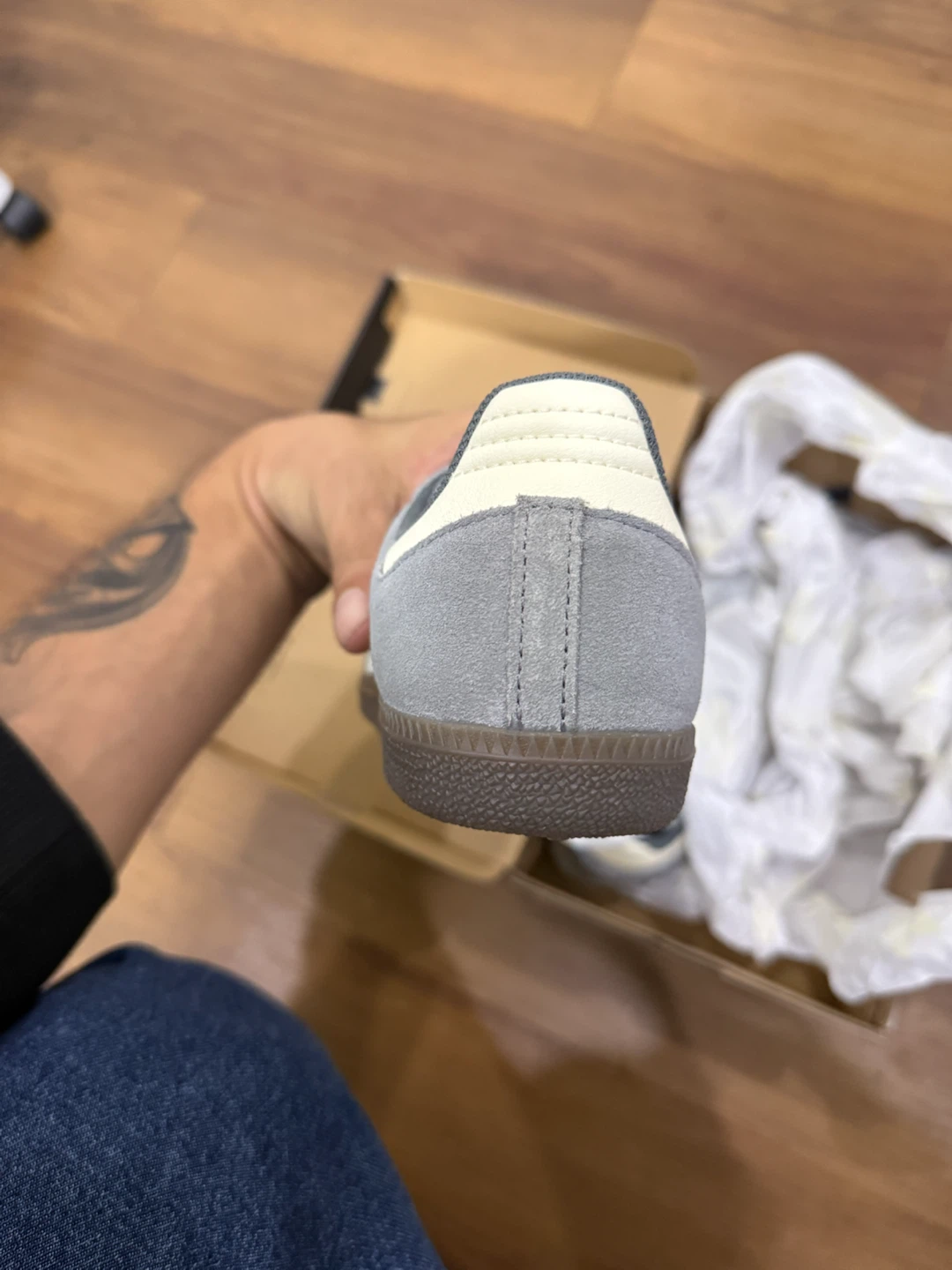 Size 5 - adidas Samba ADV Grey Four Cream - photo 4