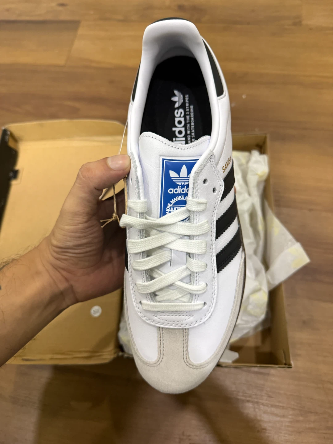 Size 10 - adidas Samba ADV White Black Gum - photo 2