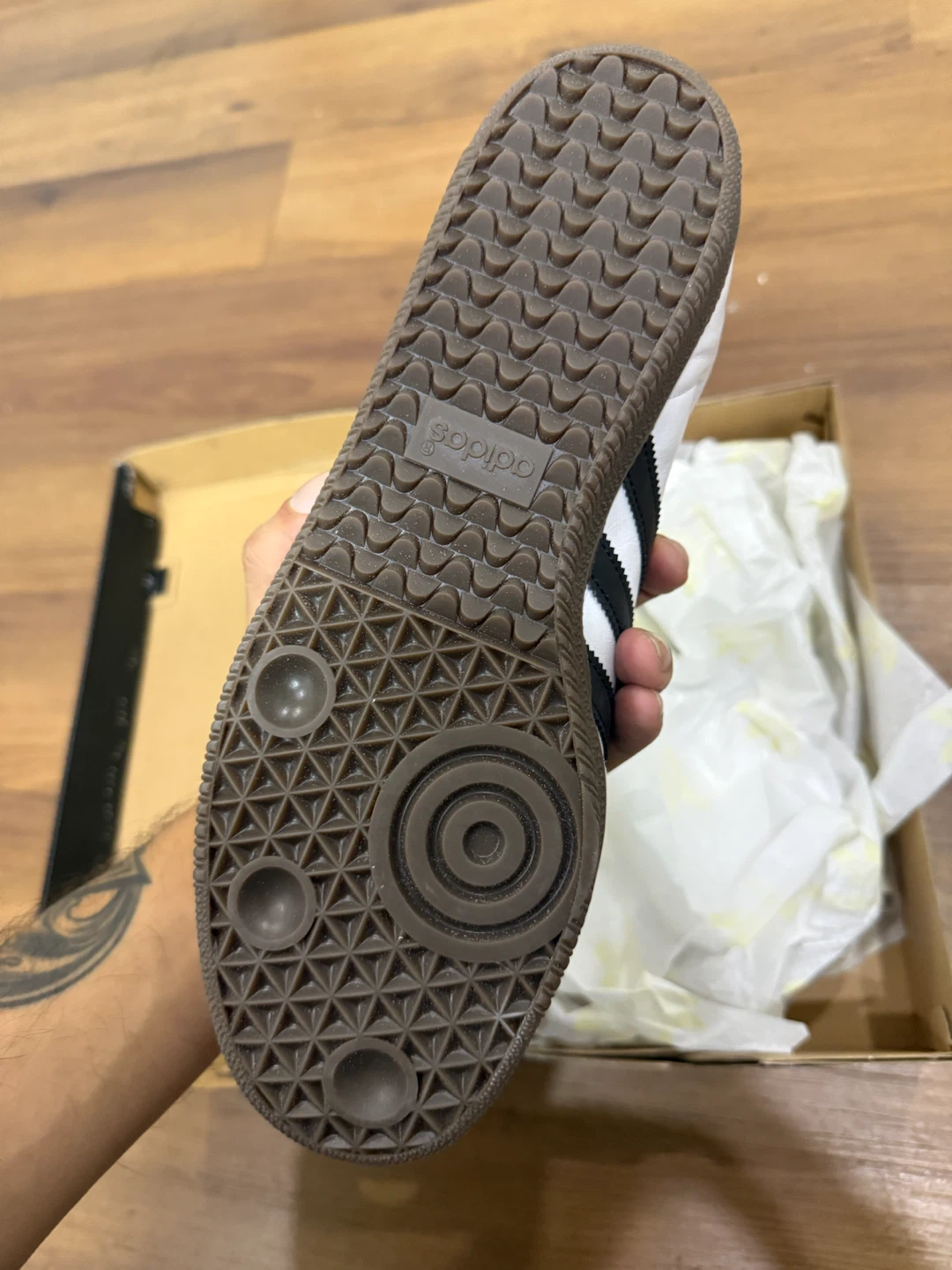 Size 10 - adidas Samba ADV White Black Gum - photo 3
