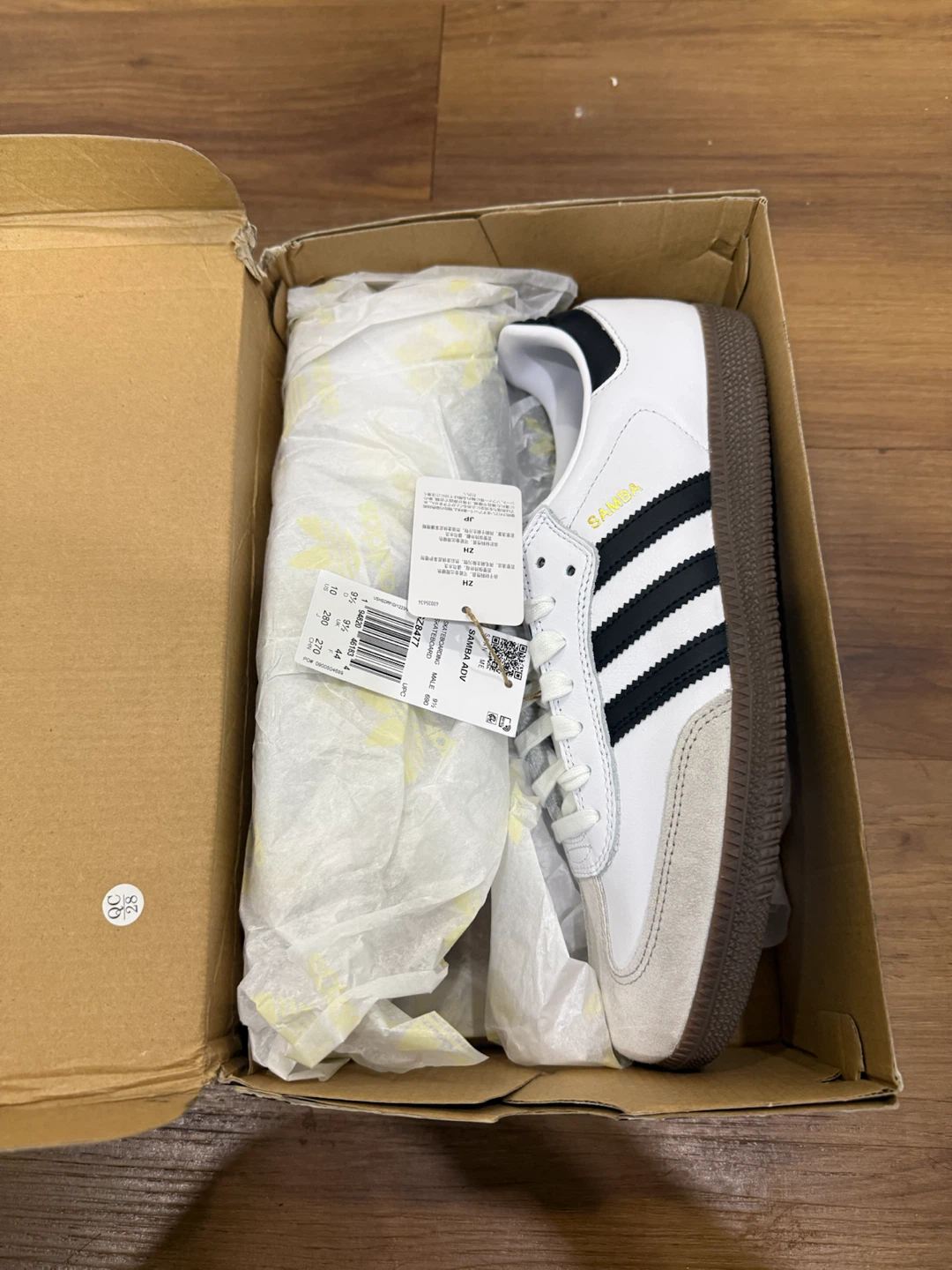 Size 10 - adidas Samba ADV White Black Gum - photo 5
