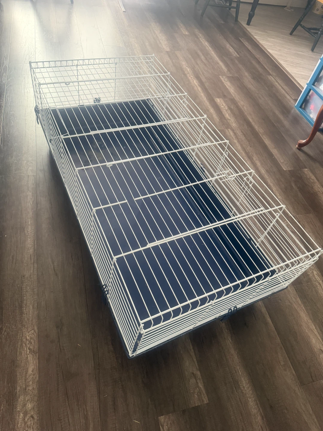 Large Pet Cage with Blue Base