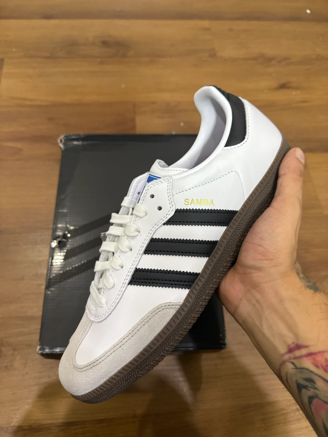 Size 11 - adidas Samba ADV White Black Gum