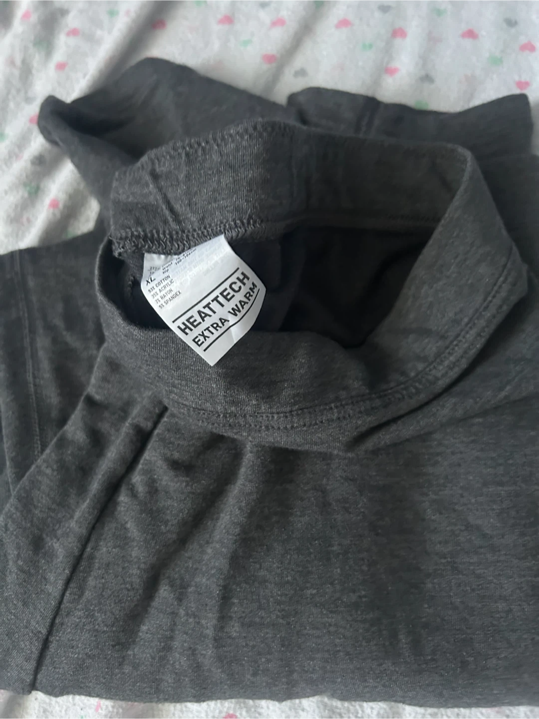 Uniqlo HEATTECH Extra Warm Long Sleeve Shirt XL Charcoal