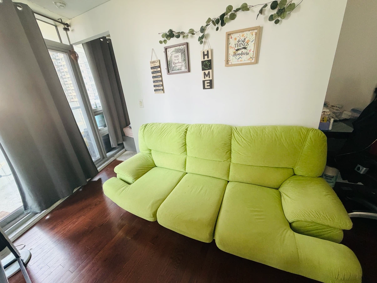 Lime Green Sofa - photo 2