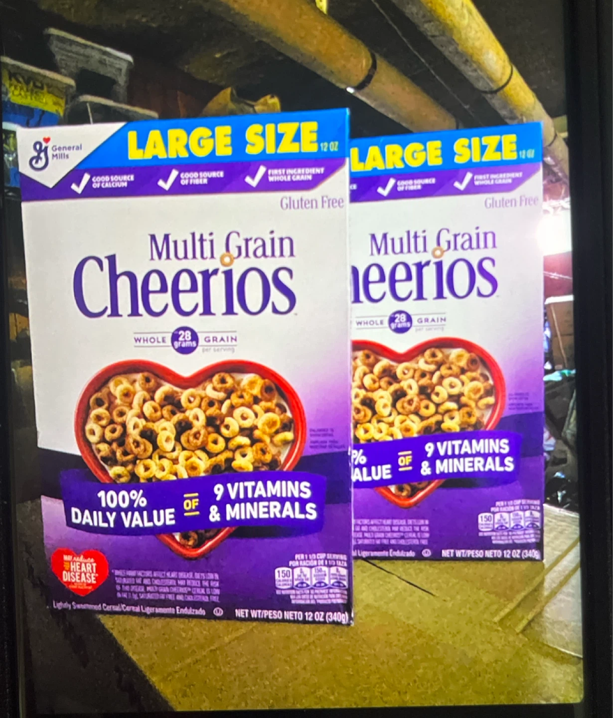 General Mills Multi Grain Cheerios Cereal, Large Size, 12 oz