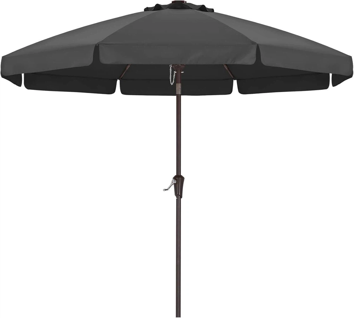 10’ ABC Canopy Grey Patio Table Umbrella with Tilt