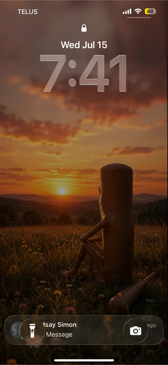 iPhone Lock Screen Wallpaper - Sunset