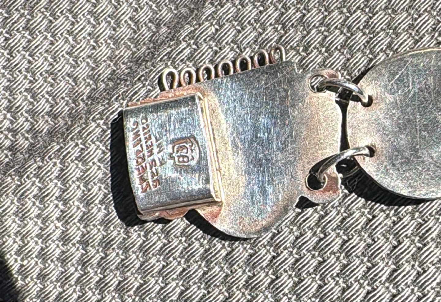 Sterling Silver Aztec Mask Bracelet - photo 2