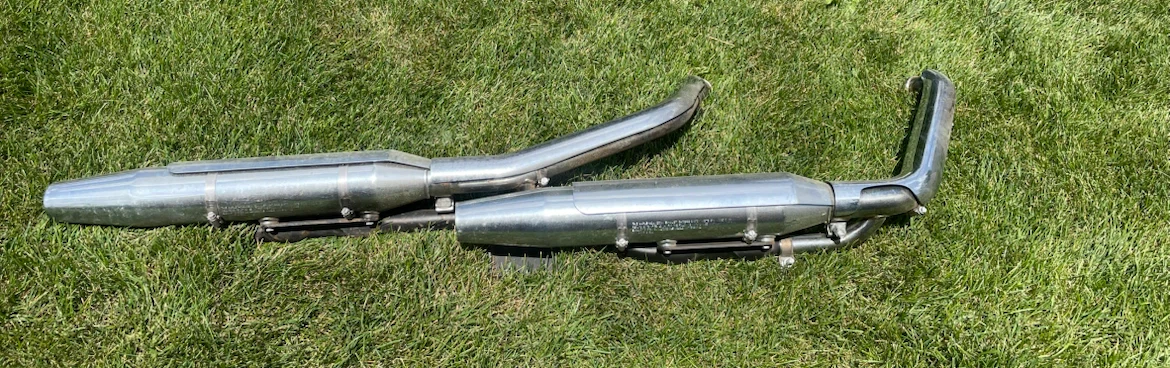 Chrome Motorcycle Exhaust Pipes