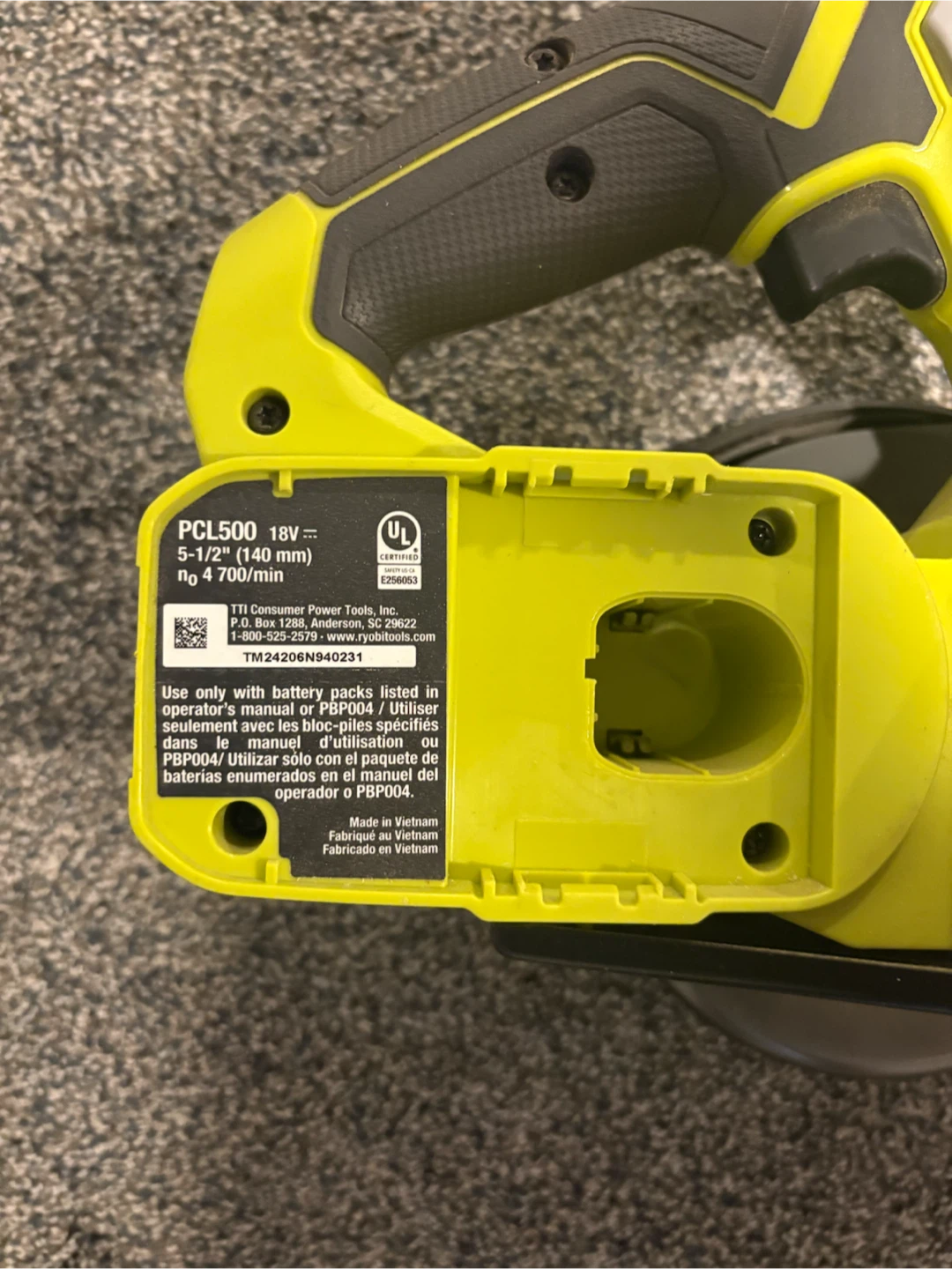 Ryobi PCL500 18V Circular Saw - photo 2