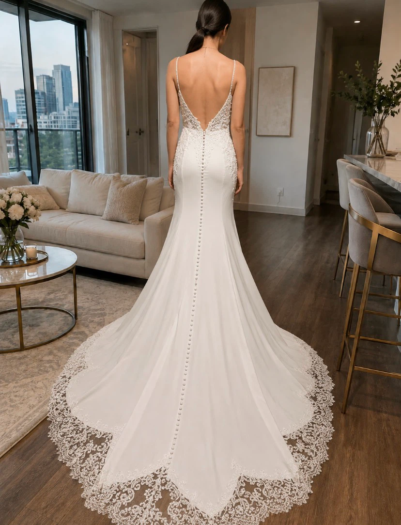 White Lace Wedding Dress