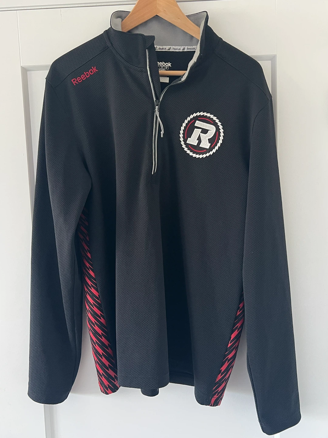 Reebok RedBlacks CFL Sideline Quarter Zip Pullover - photo 2