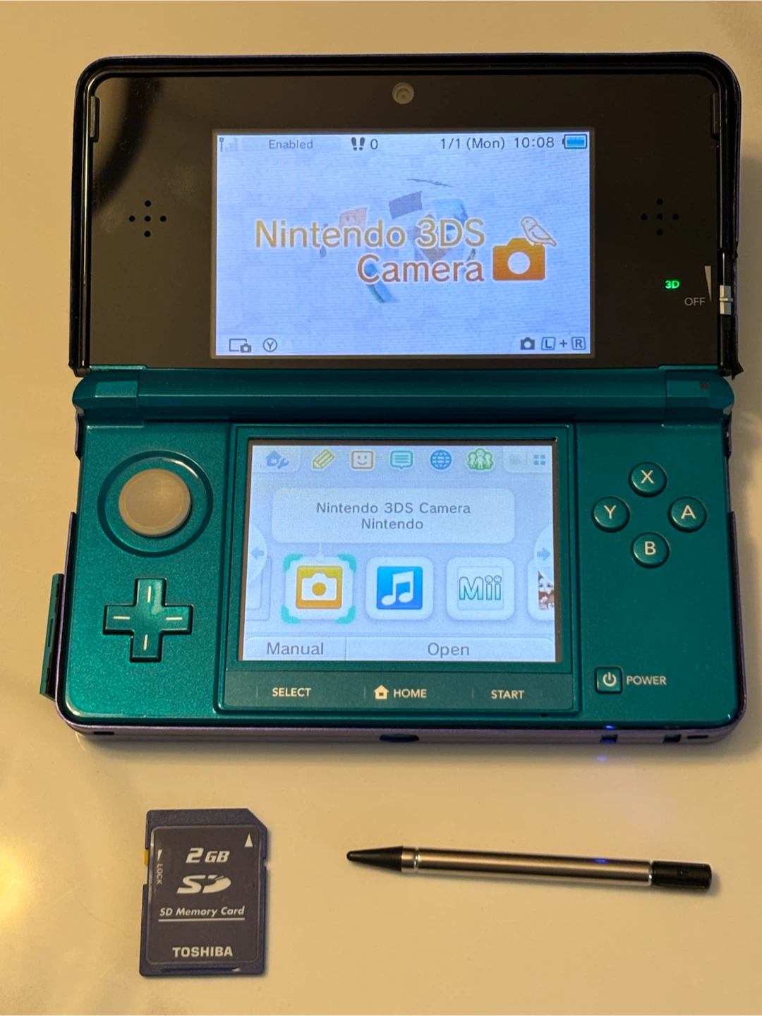 Nintendo 3DS Aqua Blue - photo 2