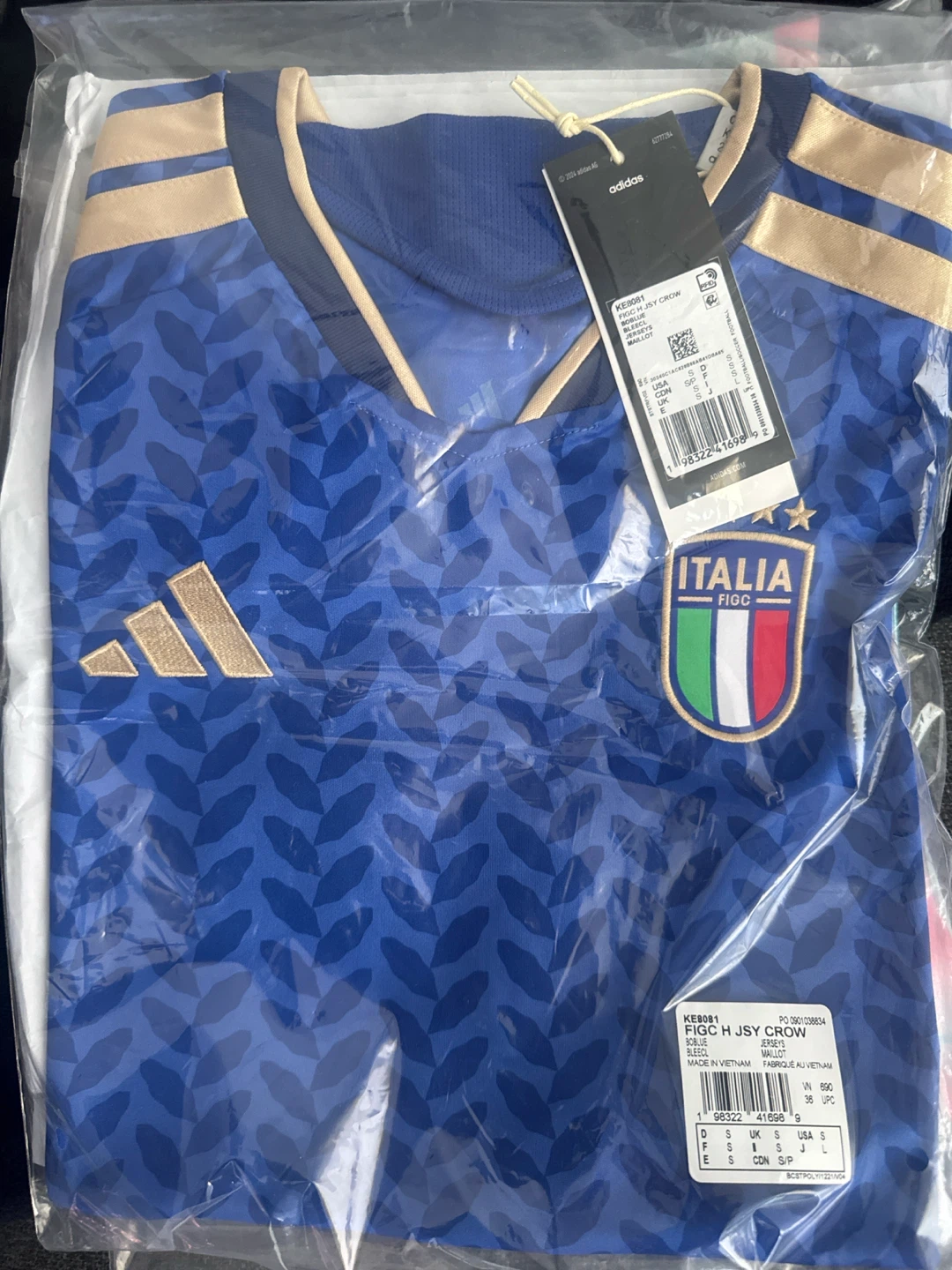 Adidas Italia FIGC Jersey Crew - Size S