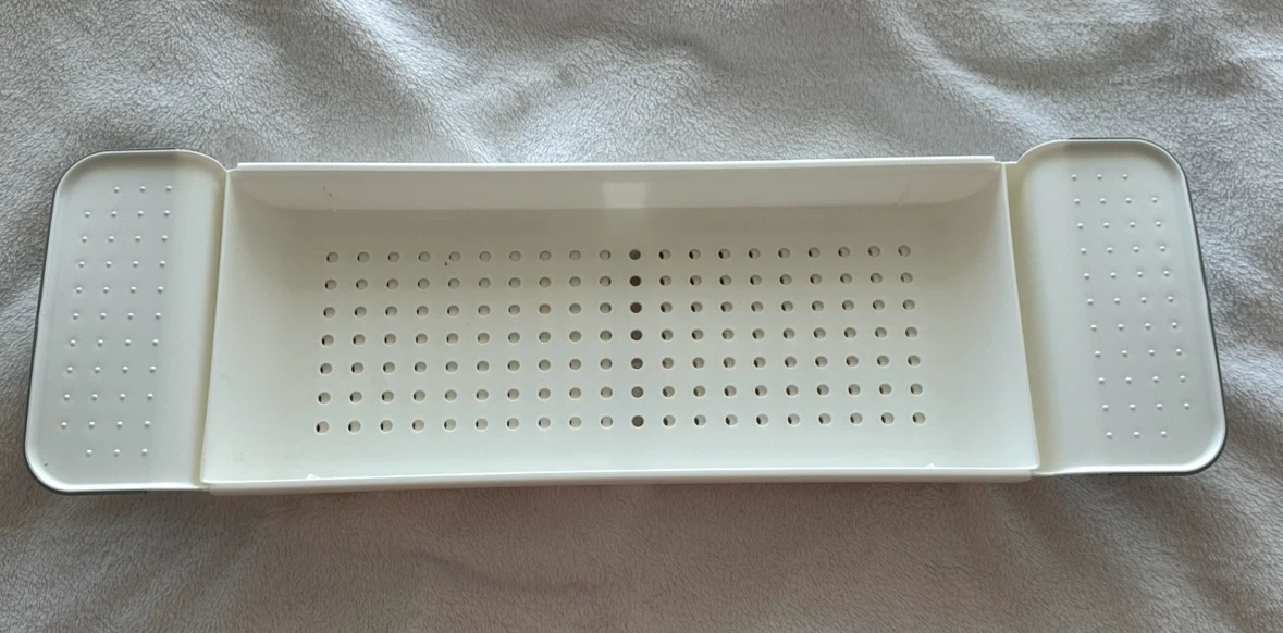 White Bathtub Caddy Tray