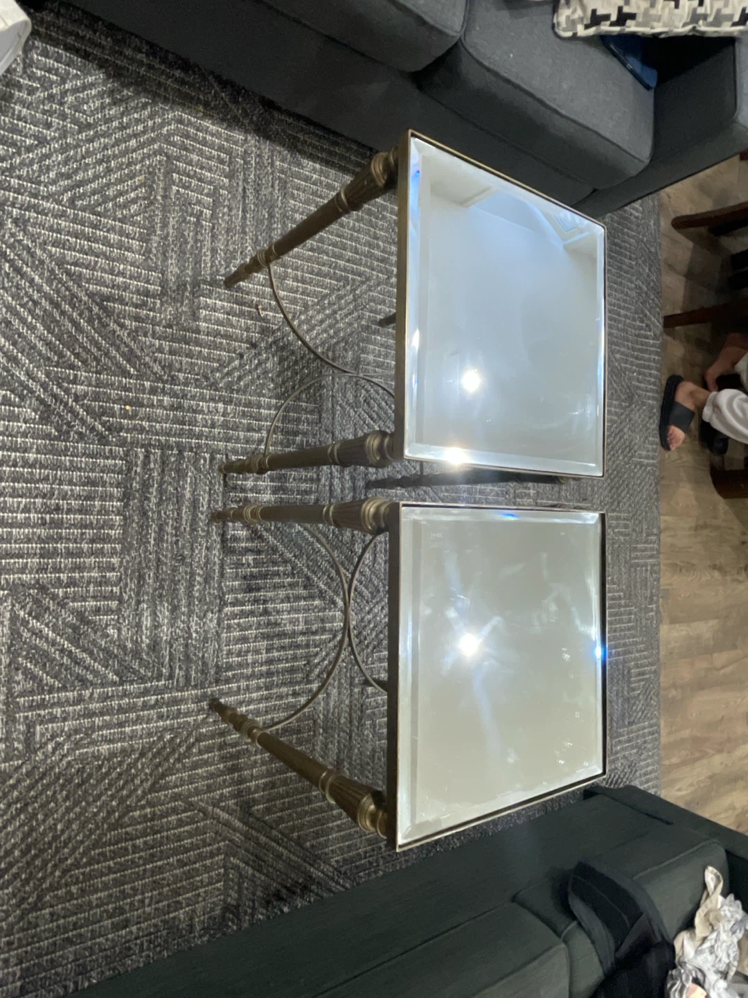 Mirrored Accent Tables