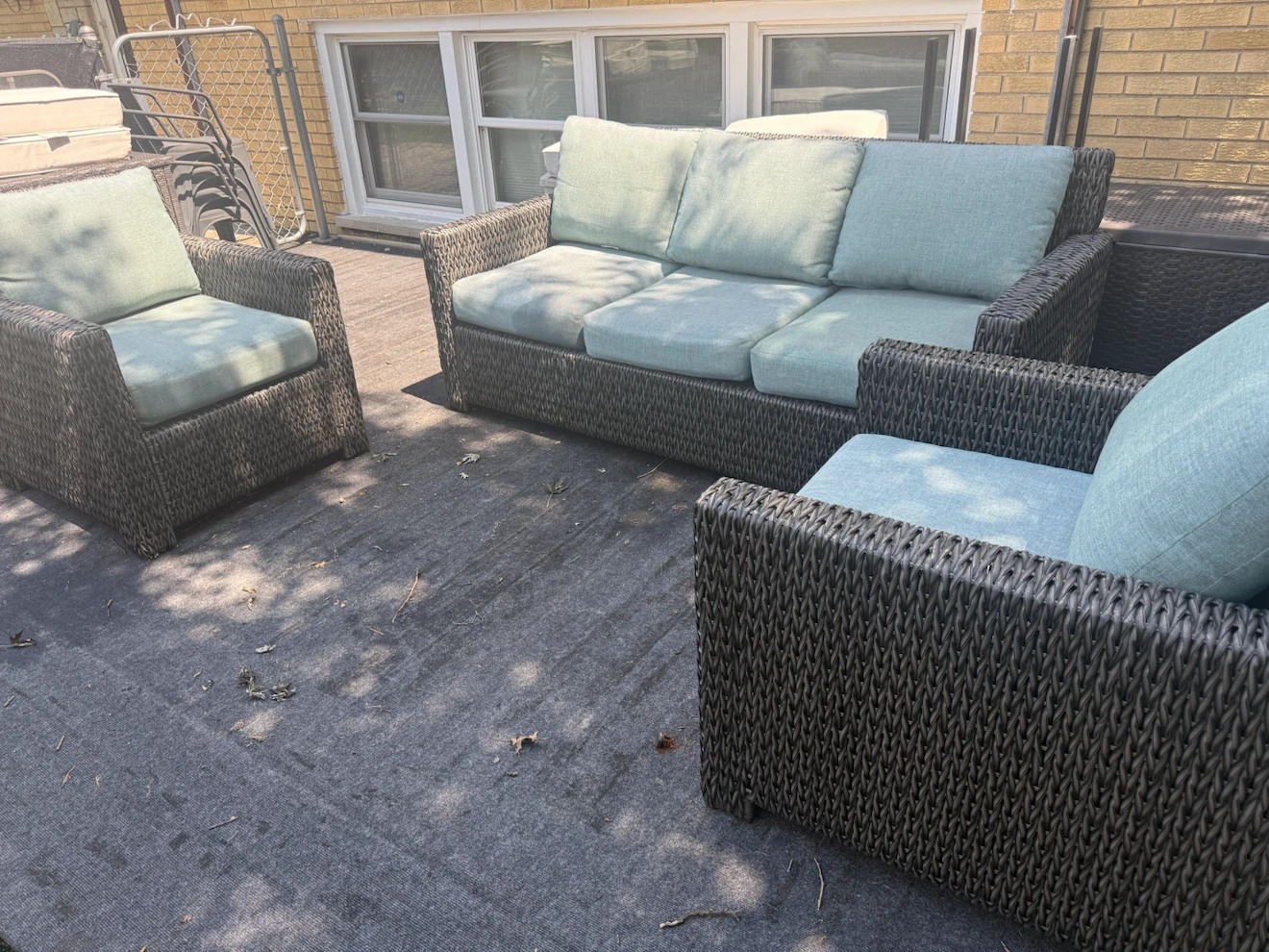 Wicker Outdoor Sofa and Chairs Set - photo 5