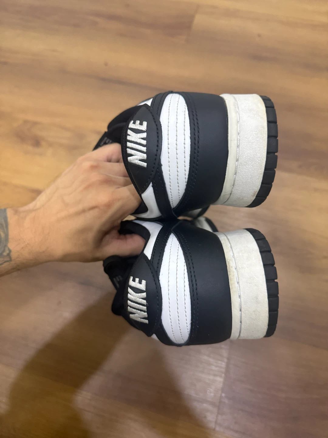 Size 12 - Nike Dunk Low Black White - photo 5