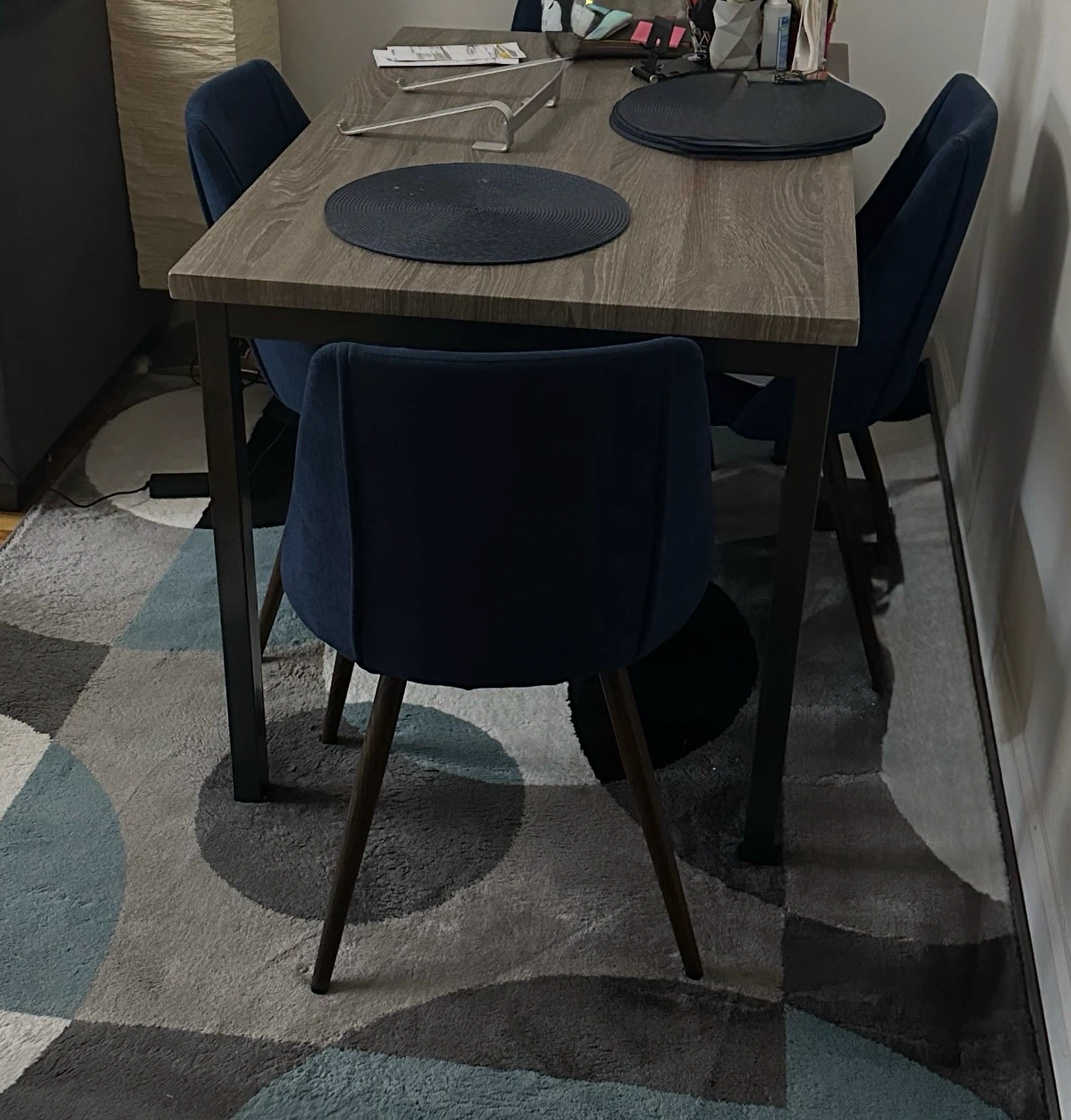 Dining Table Set with 4 Chairs