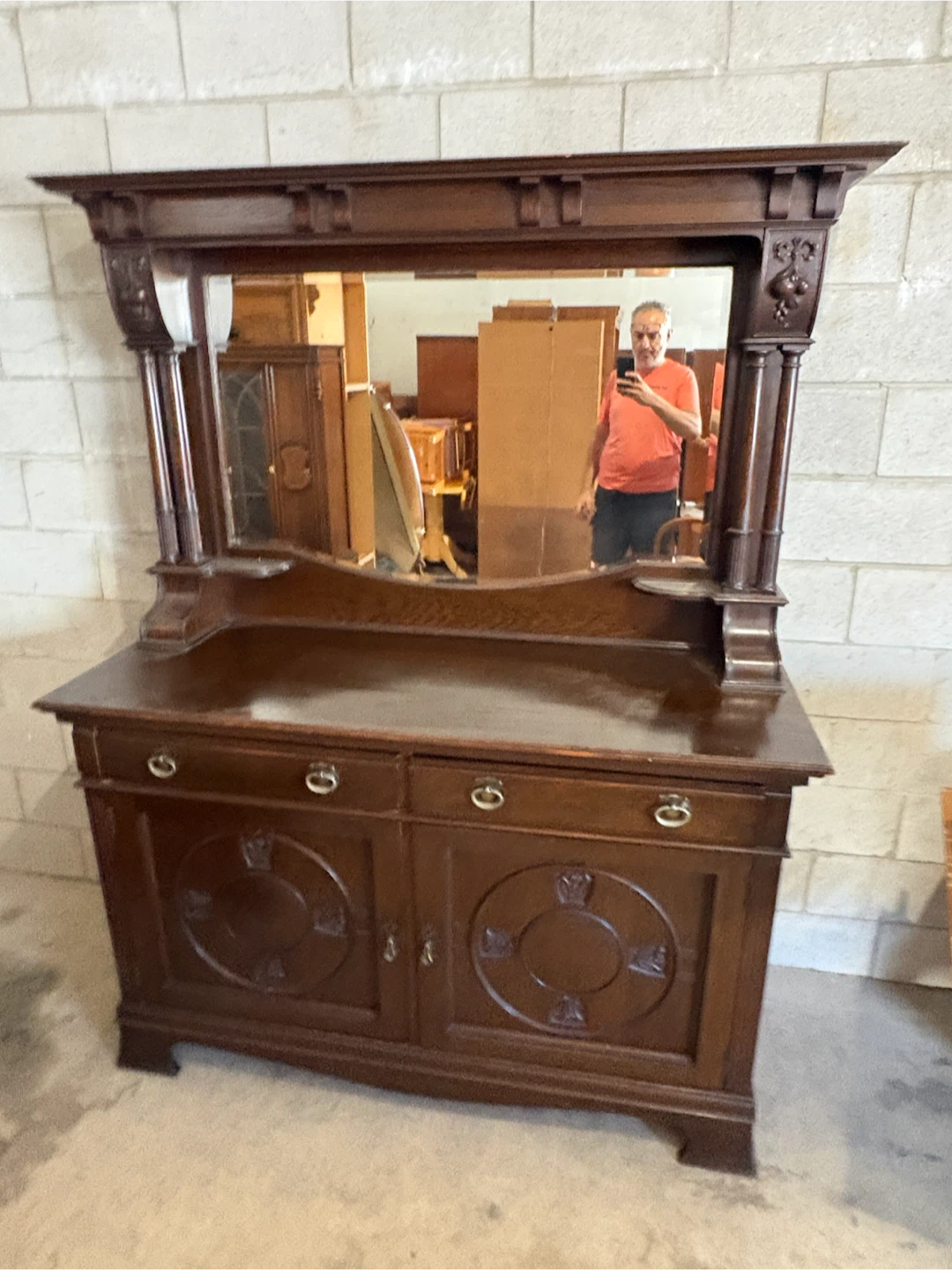 Free delivery Antique Oak Sideboard made in England