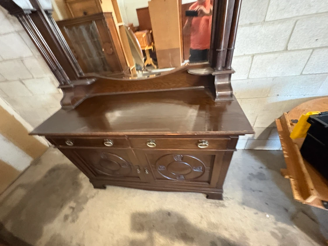 Free delivery Antique Oak Sideboard made in England - photo 5