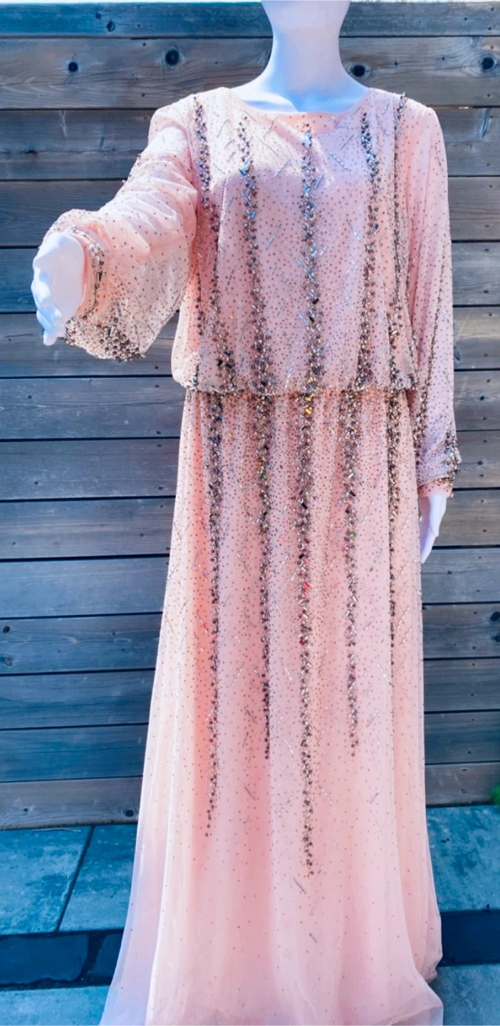 Party dresses , silver jewelry and bags